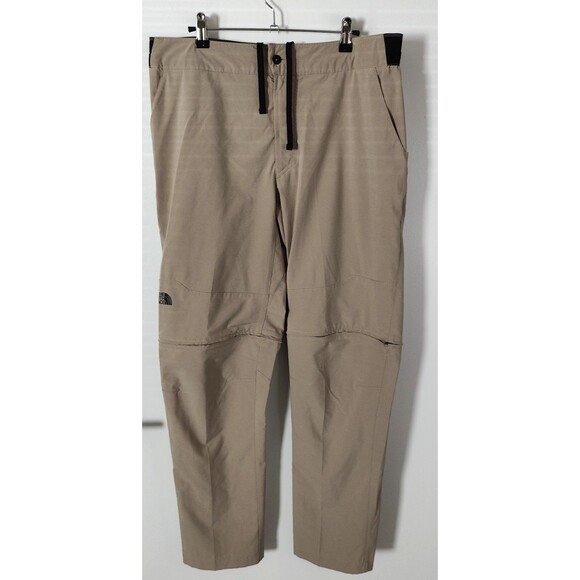The North Face Mens 34x31 Paramount Trail Pants Hiking Nylon Flash Dry Tan - Picture 1 of 7